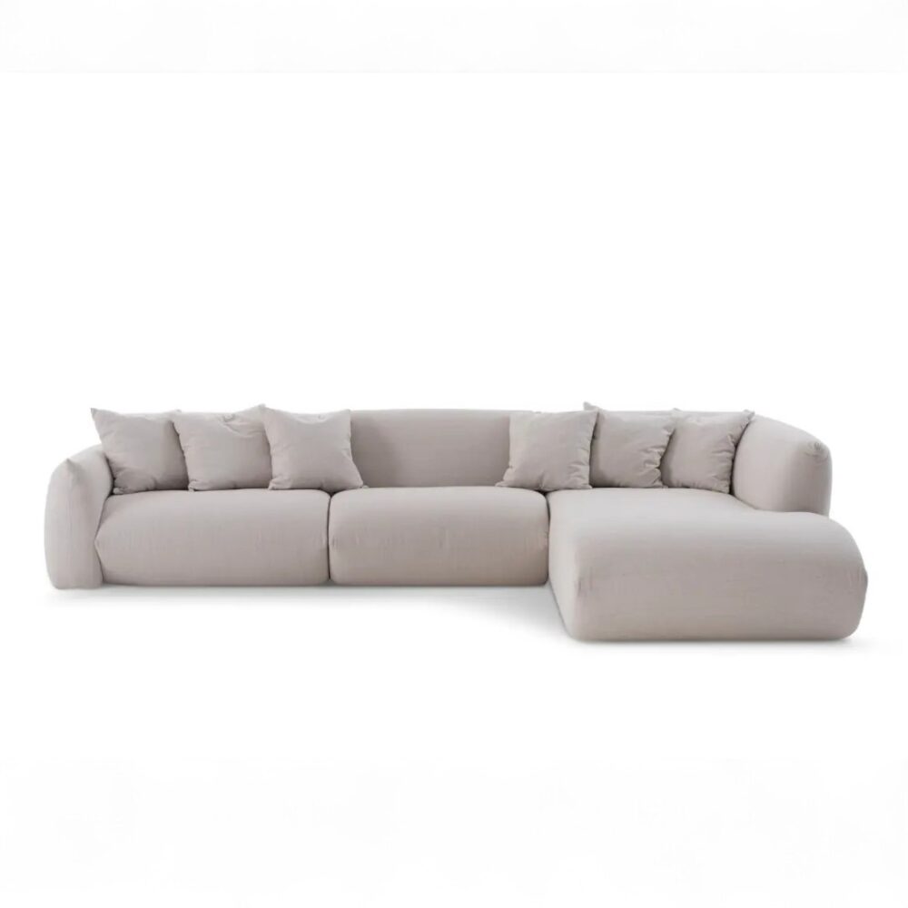 Sofá Bless Orgânico Chaise, sofá orgânico com chaise, sofá de alto padrão, sofá design contemporâneo, sofá com linhas curvas, sofá para sala de estar, sofá confortável com chaise, sofá elegante para espaços amplos, sofá moderno com chaise, sofá com acabamento sofisticado, sofá chaise estofado, sofá com almofadas fixas, sofá para ambientes integrados, sofá para salas grandes, sofá exclusivo com chaise